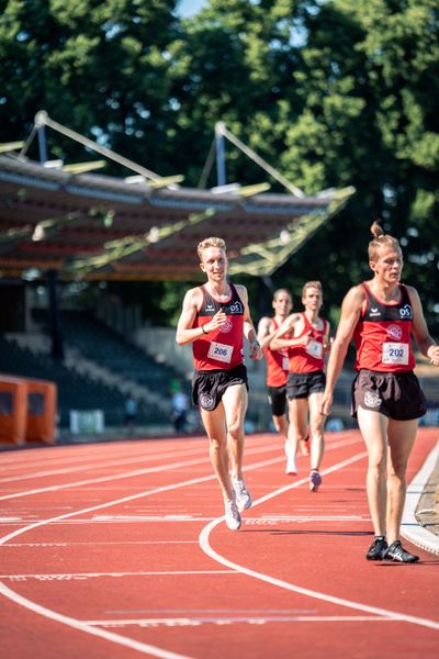 Felix Nadeborn (LG Osnabrueck) am 02.07.2022 waehrend den NLV+BLV Leichtathletik-Landesmeisterschaften im Jahnstadion in Goettingen (Tag 1)